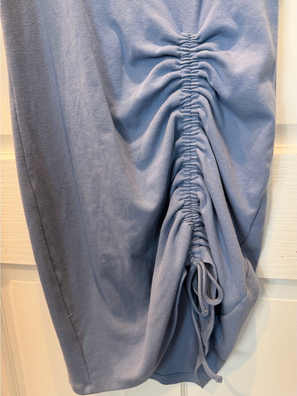 Hurley Soft, Blue Palm-Print Ruched Maxi Dress Beach Dress Bathing Suit Coverup - Picture 5 of 7